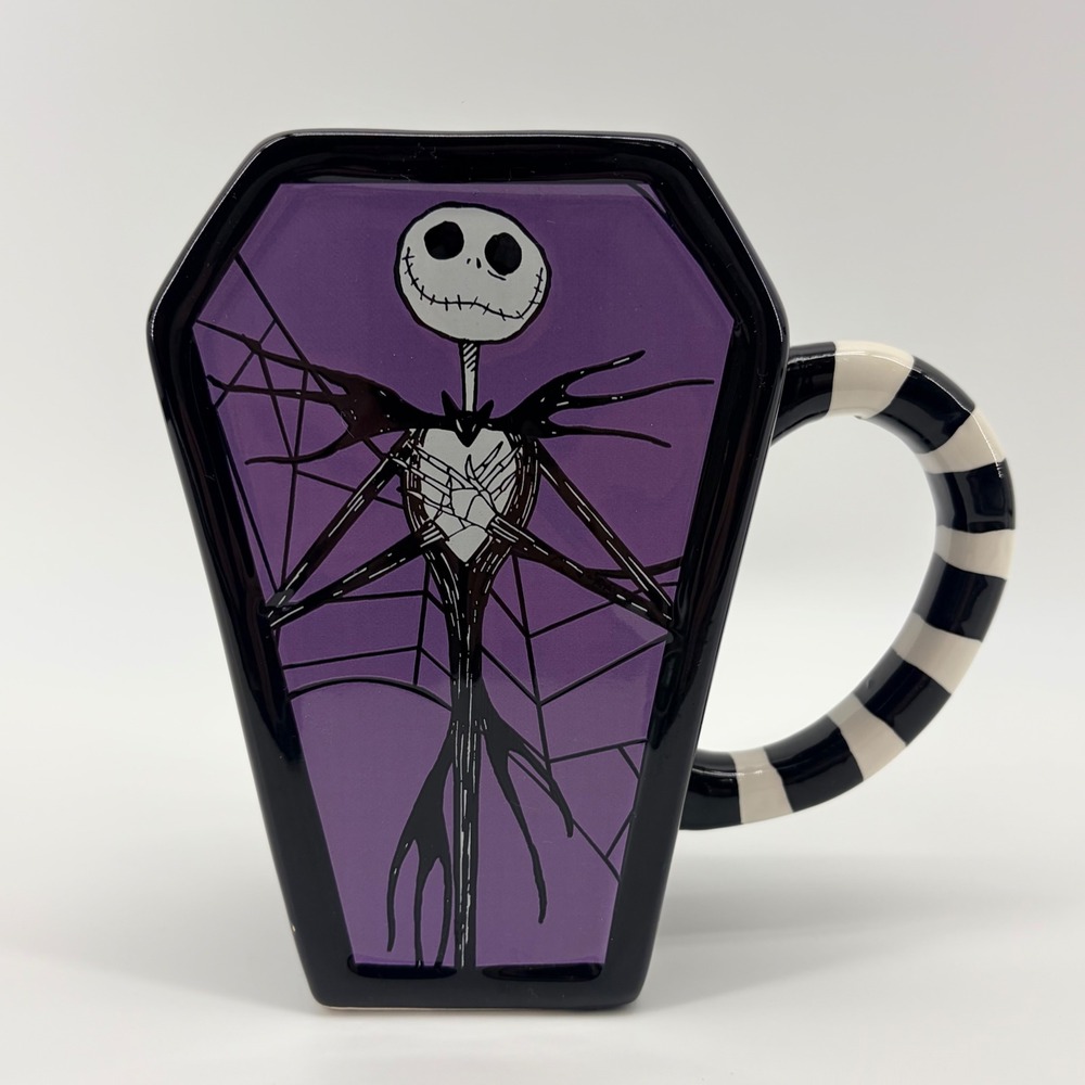 Disney Nightmare Before Christmas Jack Skellington Coffin Mug‎ 20oz